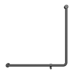Mecca Care 32mm 90 Degree NZ4121 Accessible Toilet Grab Rail 750X750mm Gun Metal (NRCR3290bGM)