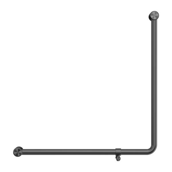 Mecca Care 32mm 90 Degree NZ4121 Accessible Toilet Grab Rail 750X750mm Gun Metal (NRCR3290bGM)