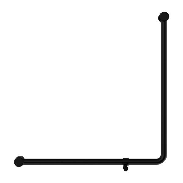 Mecca Care 32mm 90 Degree NZ4121 Accessible Toilet Grab Rail 750X750mm Matte Black (NRCR3290bMB)