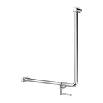Mecca Care 32mm 90 Degree NZ4121 Accessible Toilet Grab Rail 750X750mm With Toilet Roll Holder Chrome (NRCR3290bhCH)