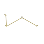 Mecca Care 32mm DDA Accessible Toilet Grab Rail Set 90 Degree Continuous 600X1065X1025mm Brushed Gold (NRCR3290cBG)