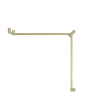 Mecca Care 32mm DDA Accessible Toilet Grab Rail Set 90 Degree Continuous 600X1065X1025mm Brushed Gold (NRCR3290cBG)