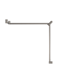 Mecca Care 32mm DDA Accessible Toilet Grab Rail Set 90 Degree Continuous 600X1065X1025mm Brushed Nickel (NRCR3290cBN)