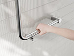 MECCA CARE 32MM AMBULANT 90 DEGREE BENT TUBE GRAB RAIL 450X450MM CHROME (NRCR3290DCH)