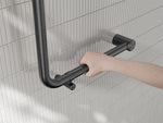 MECCA CARE 32MM AMBULANT 90 DEGREE BENT TUBE GRAB RAIL 450X450MM GUN METAL (NRCR3290DGM)