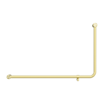 Mecca Care 32mm DDA Accessible Toilet 90 Degree Bent Tube Grab Rail 600X1000mm Brushed Gold (NRCR3290eBG)