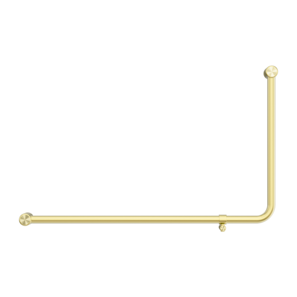 Mecca Care 32mm DDA Accessible Toilet 90 Degree Bent Tube Grab Rail 600X1000mm Brushed Gold (NRCR3290eBG)
