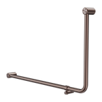 Mecca Care 32mm DDA Accessible Toilet 90 Degree Bent Tube Grab Rail 600X1000mm Brushed Bronze (NRCR3290eBZ)