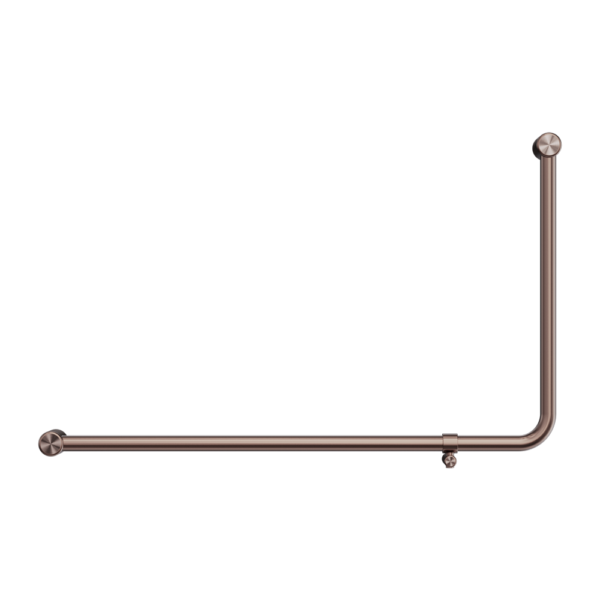 Mecca Care 32mm DDA Accessible Toilet 90 Degree Bent Tube Grab Rail 600X1000mm Brushed Bronze (NRCR3290eBZ)