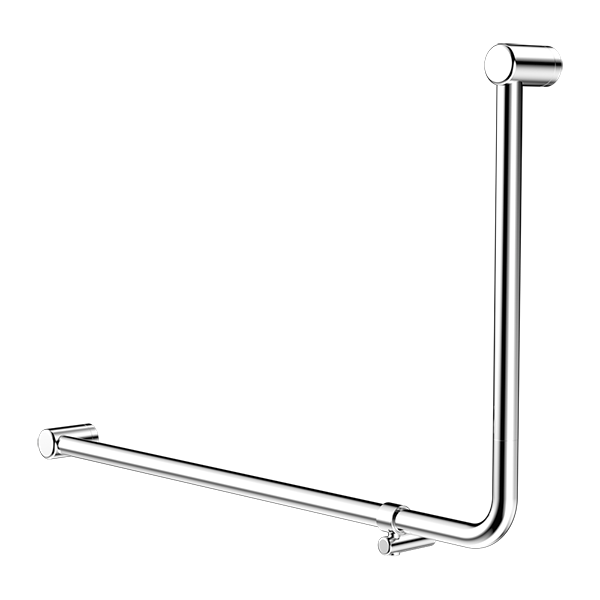 Mecca Care 32mm DDA Accessible Toilet 90 Degree Bent Tube Grab Rail 600X1000mm Chrome (NRCR3290eCH)