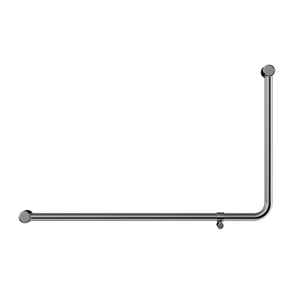 Mecca Care 32mm DDA Accessible Toilet 90 Degree Bent Tube Grab Rail 600X1000mm Chrome (NRCR3290eCH)