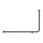 Mecca Care 32mm DDA Accessible Toilet 90 Degree Bent Tube Grab Rail 600X1000mm Gun Metal (NRCR3290eGM)