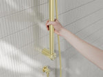 MECCA CARE 32MM GRAB RAIL AND ADJUSTABLE SHOWER RAIL SET 900MM BRUSHED GOLD (NRCS005BG)