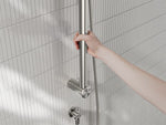 MECCA CARE 32MM GRAB RAIL AND ADJUSTABLE SHOWER RAIL SET 900MM BRUSHED NICKEL (NRCS005BN)