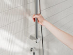MECCA CARE 32MM GRAB RAIL AND ADJUSTABLE SHOWER RAIL SET 900MM CHROME (NRCS005CH)