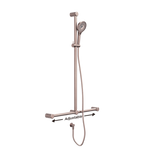 MECCA CARE 32MM T BAR GRAB RAIL AND ADJUSTABLE SHOWER SET 1100X750MM BRUSHED BRONZE (NRCS006BZ)