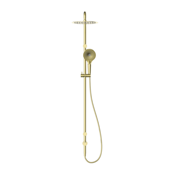 Mecca Care 25mm Grab Rail 900mm Twin Shower Set Brushed Gold (NRCS007BG)