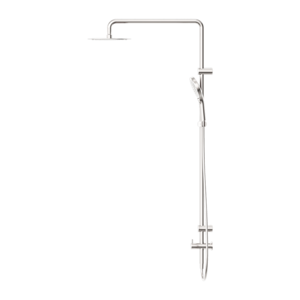 Mecca Care 25mm Grab Rail 900mm Twin Shower Set Brushed Nickel (NRCS007BN)