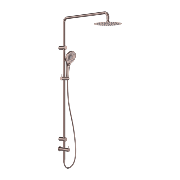 Mecca Care 25mm Grab Rail 900mm Twin Shower Set Brushed Bronze (NRCS007BZ)