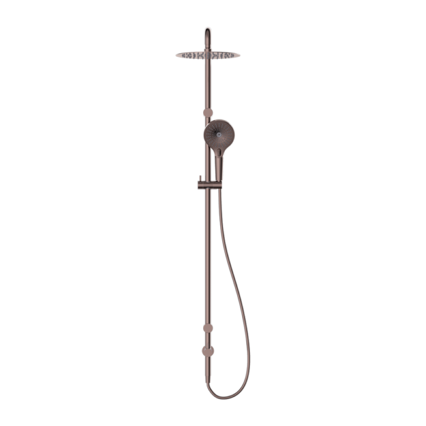 Mecca Care 25mm Grab Rail 900mm Twin Shower Set Brushed Bronze (NRCS007BZ)