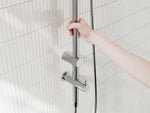 Mecca Care 25mm Grab Rail 900mm Twin Shower Set Chrome (NRCS007CH)