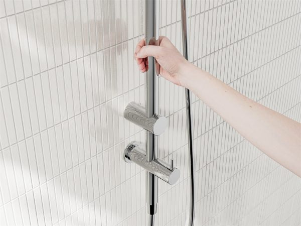 Mecca Care 25mm Grab Rail 900mm Twin Shower Set Chrome (NRCS007CH)