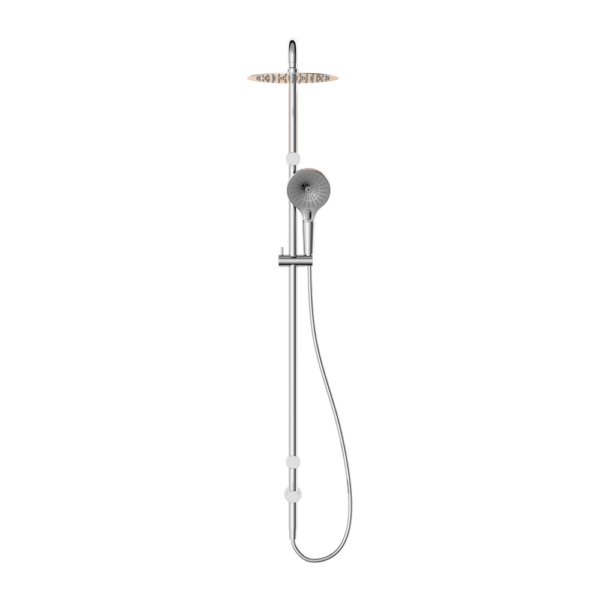 Mecca Care 25mm Grab Rail 900mm Twin Shower Set Chrome (NRCS007CH)