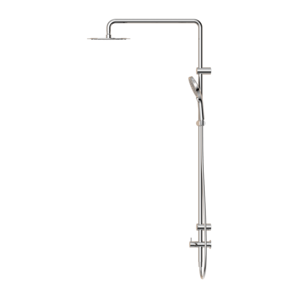 Mecca Care 25mm Grab Rail 900mm Twin Shower Set Chrome (NRCS007CH)