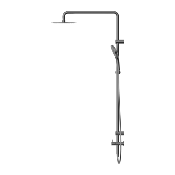 Mecca Care 25mm Grab Rail 900mm Twin Shower Set Gun Metal (NRCS007GM)
