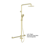 Mecca Care 32Mm T Bar Grab Rail 1100X750Mm Twin Shower Set Matte Black Nrcs008Mb Copy