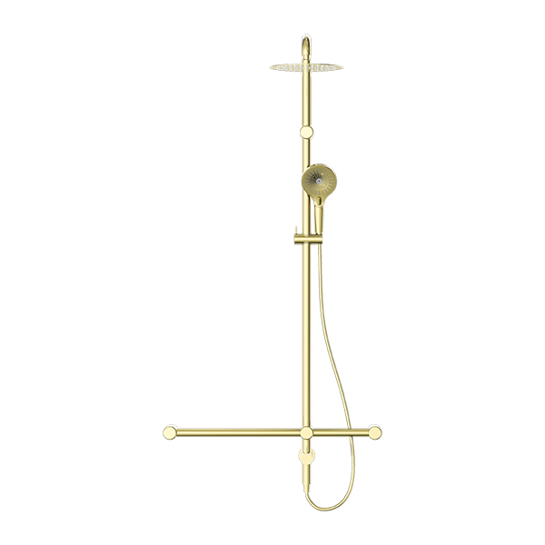 Mecca Care 32Mm T Bar Grab Rail 1100X750Mm Twin Shower Set Matte Black Nrcs008Mb Copy