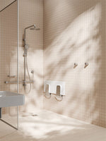 MECCA CARE SHOWER SEAT 960X330MM BRUSHED NICKEL (NRCR0002BN)