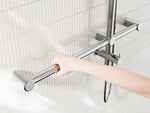 Mecca Care 32mm T Bar Grab Rail 1100x750mm Twin Shower Set Chrome (NRCS008CH)