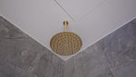 ROUND CEILING ARM 100MM/300MM LENGTH BRUSHED GOLD