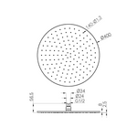 400mm Round Shower Head ROA1207 Chrome (NRROA1207CH)