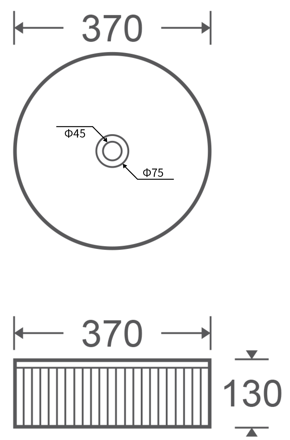 RBK-3737 - Above Counter Basin