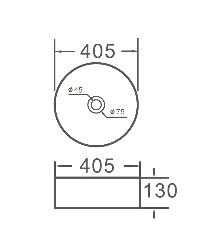 RBK-405M - Above Counter Basin