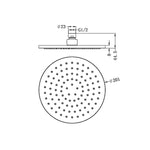 200MM ROUND SHOWER HEAD CHROME (NRROA0802CH)