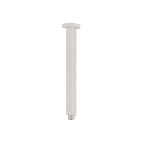 SQUARE CEILING ARM 300MM LENGTH BRUSHED NICKEL (NR504300BN)
