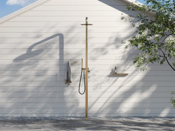 Zen SS316L Outdoor Freestanding Shower Column Brushed Gold (NR162205aBG)