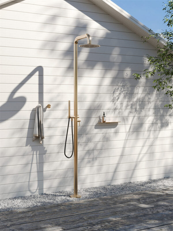 Zen SS316L Outdoor Freestanding Shower Column Brushed Gold (NR162205aBG)