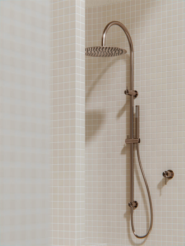 Zen SS316L Twin Shower Brushed Bronze (NR162205c02BZ)