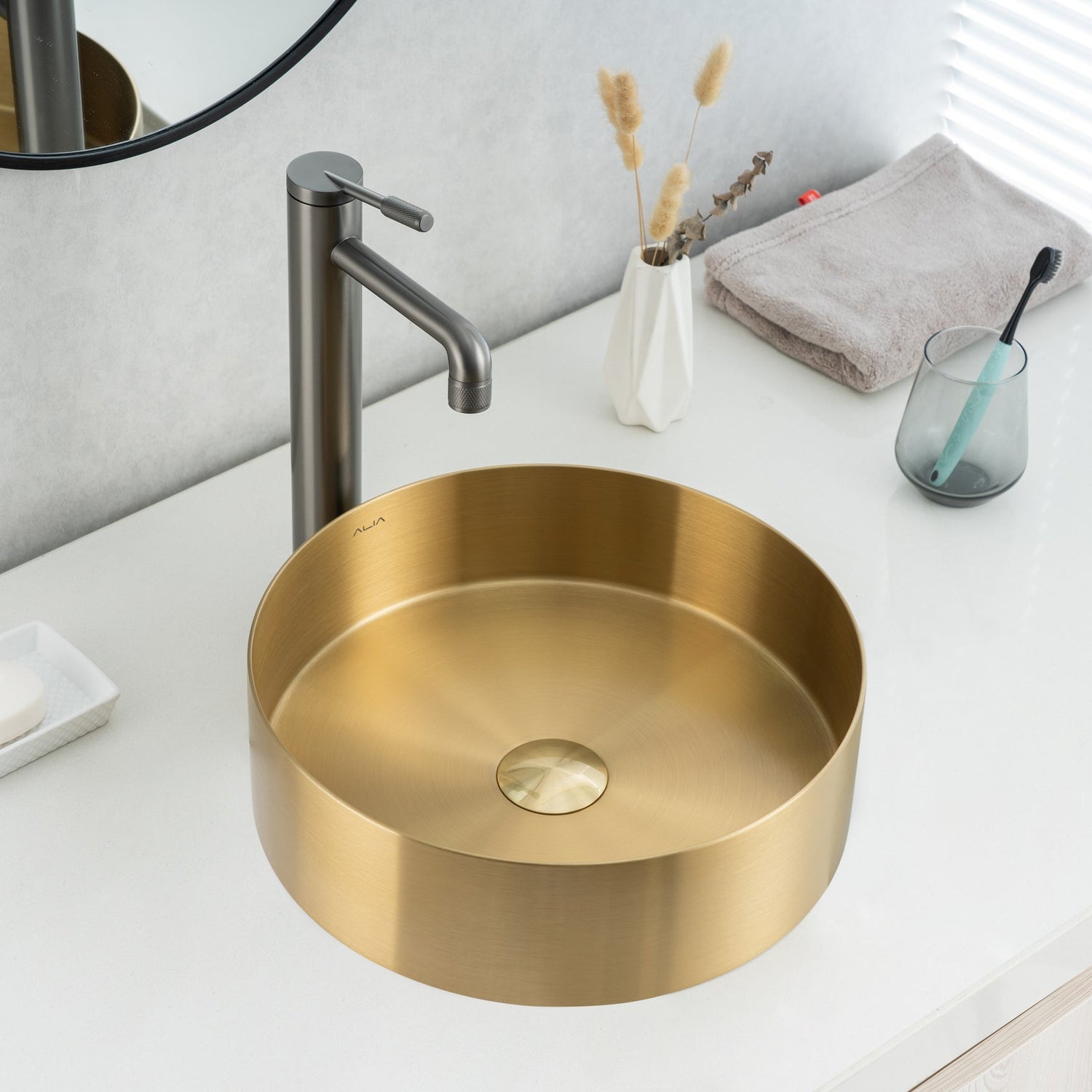 Stainless Steel Round Basin – Modern Bathroom Sink