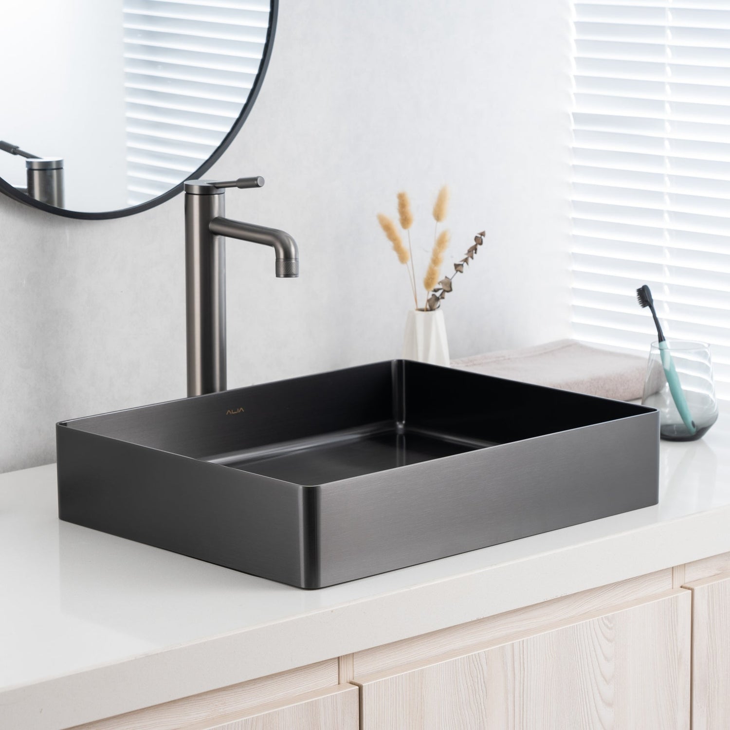Stainless Steel Rectangular Basin – Modern Bathroom Sink